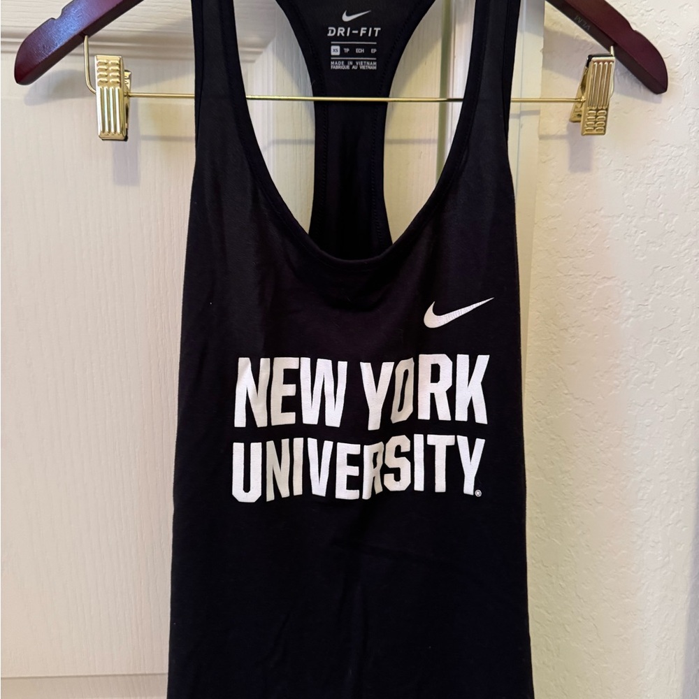 Nike Black and White NYU Dri-Fit Tank